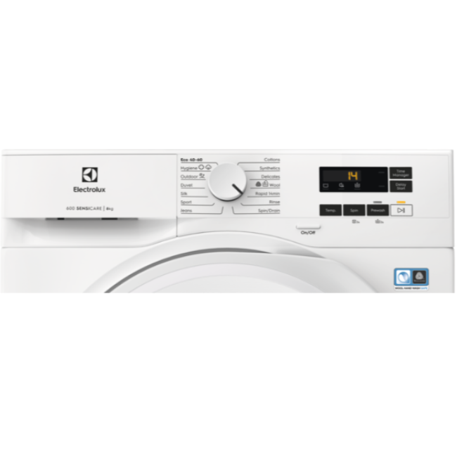 ELECTROLUX 8KG WASHING MACHINE WHITE EFI61841B